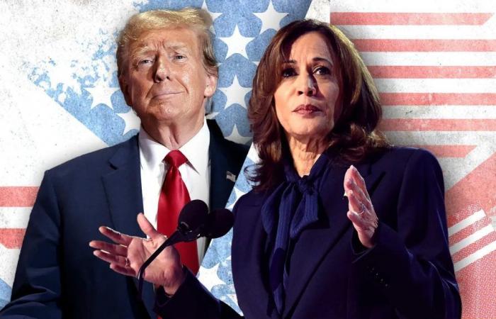 Harris und Trump liefern sich in zwei Schlüsselstaaten ein Kopf-an-Kopf-Rennen