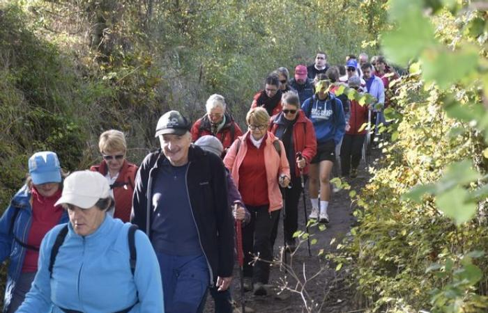 Hunderte Wanderer und Mountainbiker versammelten sich für einen guten Zweck in Saint-Christophe-sur-Dolaizon