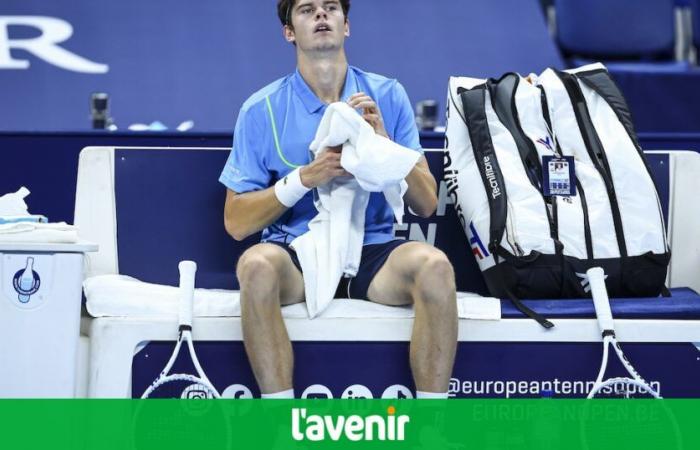 Alexander Blockx, 19, hilflos gegen Arthur Rinderknech in der ersten Runde der European Open: „Ich werde versuchen, es beim nächsten Mal besser zu machen“