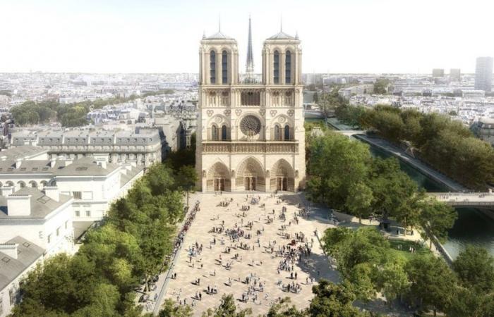 Der Platz Notre-Dame wird als Reaktion auf den Klimawandel komplett umgestaltet