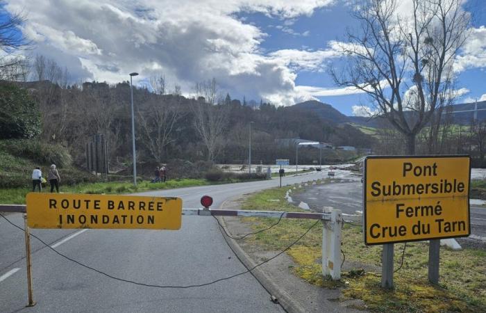 Cevennen-Folge. Seien Sie vorsichtig bei Überschwemmungen, auch in Aveyron sind die Brücken geschlossen