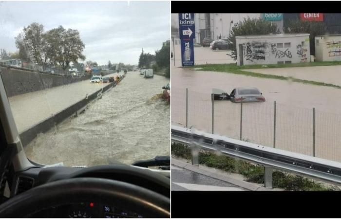 kein Zug zwischen Saint-Étienne und Lyon, die A47 schneidet