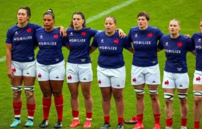 Les Bleues mit Italien, Südafrika und Brasilien