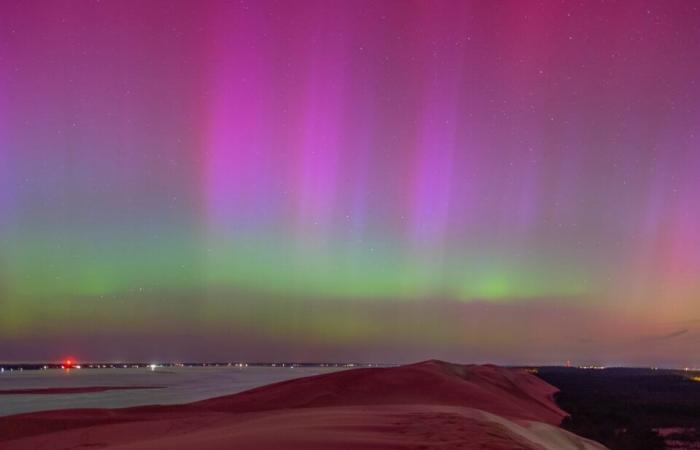 IN BILDERN. Von der Pilat-Düne aus sind seine Fotos vom „Jahrhundertkometen“ großartig