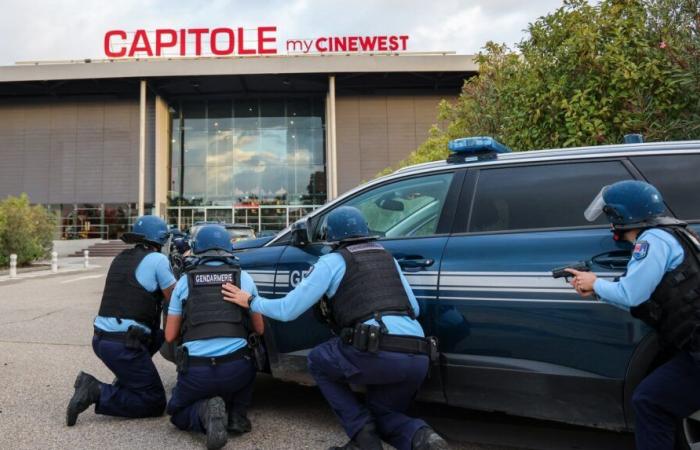 Eine simulierte Geiselnahme im Kino Capitole du Pontet