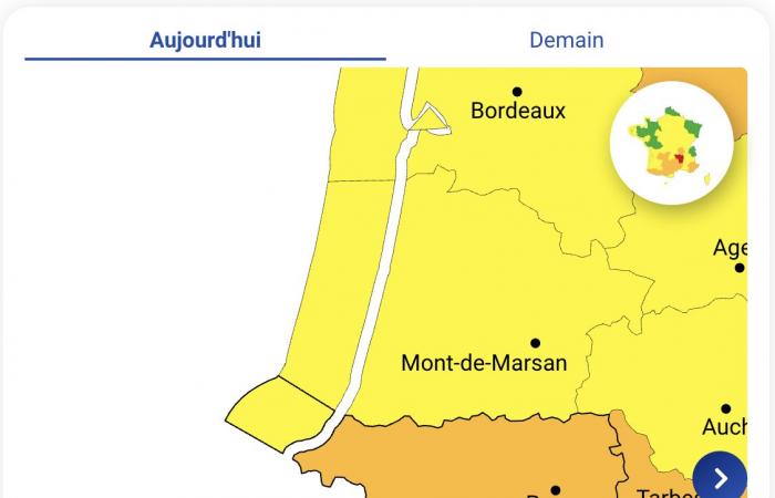 Wetterwarnung – Für die Hautes-Pyrénées, Haute-Garonne und Tarn-et-Garonne gibt es an diesem Donnerstag, dem 17. Oktober, zusammen mit den Pyrénées-Atlantiques eine orangefarbene Regenwarnung