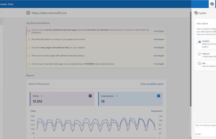 Bing Webmaster Tools-Update: Copilot, Empfehlungen und 16 Monate Daten