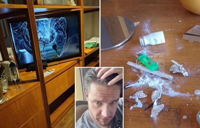 Fotos des zerstörten Hotelzimmers von One Direction-Star Liam Payne in Argentinien voller Drogen, während die Polizei die Suche nach einem Drogendealer verstärkt