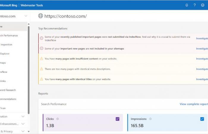 Bing Webmaster Tools-Update: Copilot, Empfehlungen und 16 Monate Daten