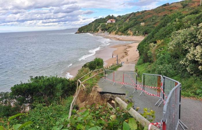 Beklagt wurde ein problematischer Einsturz am Zugang zum Cenitzer Strand