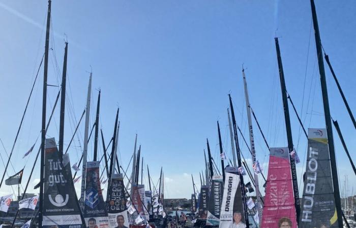 Die 40 Boote liegen in Les Sables d’Olonne