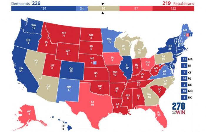 Umfragen zufolge liegt Kamala Harris immer noch an der Spitze, aber Donald Trump holt auf