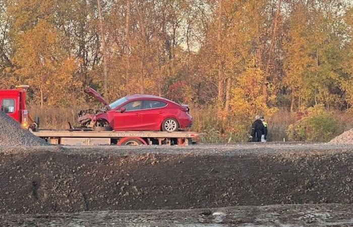 Bei einem Unfall auf der Route 335 werden in Laval drei Personen verletzt