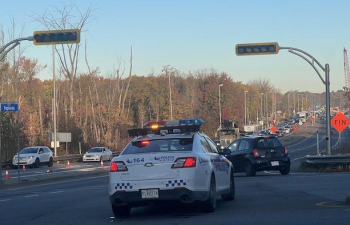 Bei einem Unfall auf der Route 335 werden in Laval drei Personen verletzt