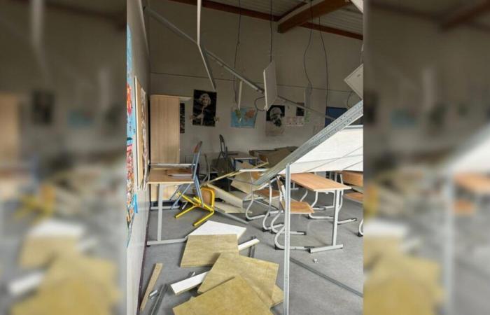 In Épinay-sur-Seine stürzt mitten im Unterricht die Decke eines Klassenzimmers ein, Schüler werden nach Hause geschickt