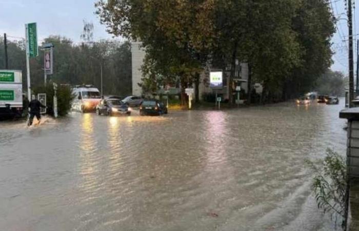 Schlechtes Wetter: Im Creillois-Becken „haben wir zum ersten Mal solche Wasserfälle erlebt“