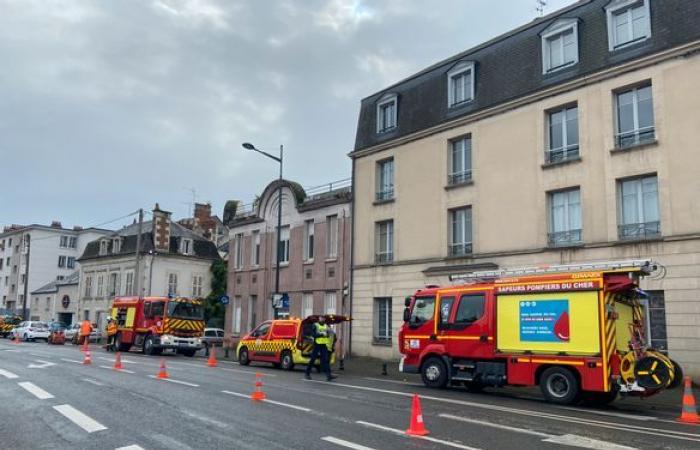 Bewohner wurden nach einem Gasleck in der Rue de la Poissonnerie in Bourges evakuiert