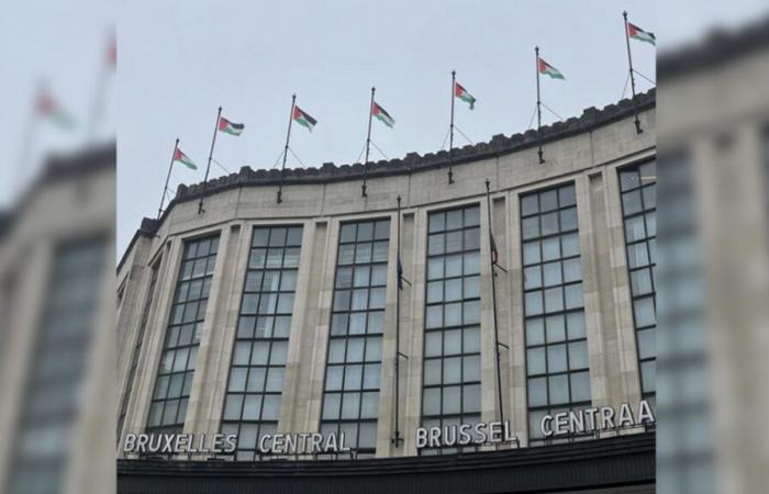 Auf dem Dach des Hauptbahnhofs wehten kurzzeitig palästinensische Flaggen: „Eine Untersuchung ist im Gange“