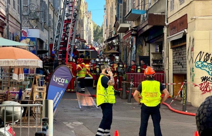 Ein Brand verwüstet ein Geschäft im 1. Arrondissement von Marseille, 3 leichte Verletzte