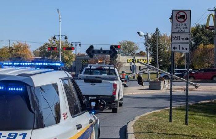 Spektakulärer Unfall mit drei Verletzten in Sainte-Julie