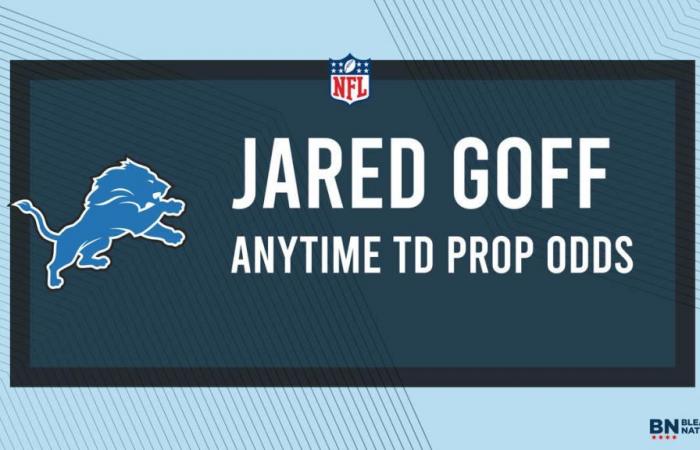 Jared Goff Player Props Woche 7: Anytime TD Props und Odds gegen die Vikings