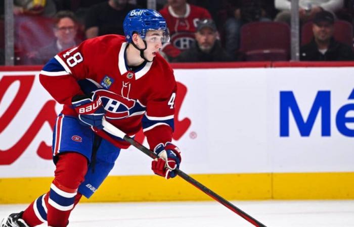 Lane Hutson wird von den New York Islanders beobachtet, als wäre er Cale Makar