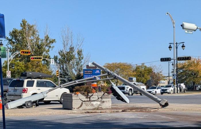 Spektakulärer Unfall mit drei Verletzten in Sainte-Julie