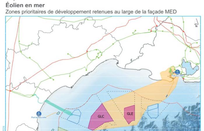 Bretagne, Charente-Maritime… Karten zukünftiger Offshore-Windkraftanlagen