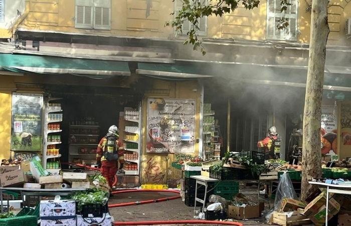 Ein Brand im Herzen von Marseille mobilisiert 65 Feuerwehrleute