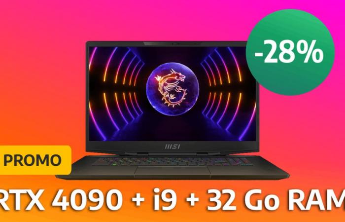 Auf diesen monströsen Gaming-Laptop mit RTX 4090 und Core i9 gibt es bei Fnac 28 % Rabatt!