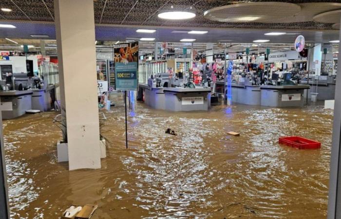 Wird Givors 2 Vallées in mindestens zwei Wochen nicht wiedereröffnet, da Carrefour-Mitarbeiter am Montag zum Putzen kommen müssen?