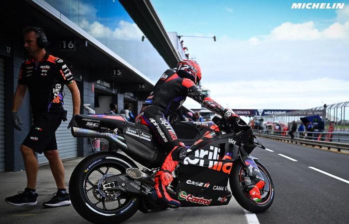 MotoGP Australia J3, Maverick Vinales (Aprilia/8): „Bezzecchi hat sich nicht einmal entschuldigt“