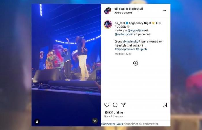 Rapper Oli betritt die Bühne mit Lauryn Hill und Wyclef Jean