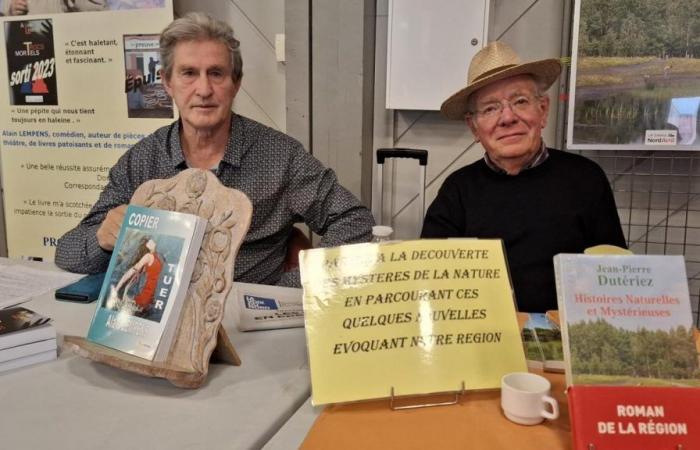 Auf der Buchmesse Annequin Treffen mit Jean-Pierre Dutériez und Alain Lempens