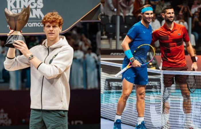 Tennis. Ausstellung – Jannik Sinner gewann den Six Kings Slam und einen Scheck für …