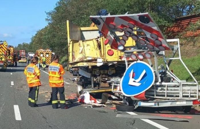 Ein Schwerlastwagen kollidiert mit einem Transporter von Vinci Autoroutes: „Stark geschockt“ entkam der Streifenpolizist dem Schlimmsten