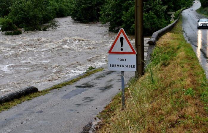 Orangefarbene Warnung vor Regen und Überschwemmungen im Gard: 16 Tauchbrücken sind diesen Samstag geschlossen