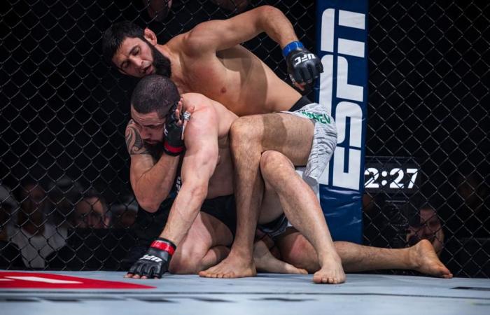 Khamzat Chimaev besiegte. Robert Whittaker bei UFC 308: Beste Fotos aus Abu Dhabi