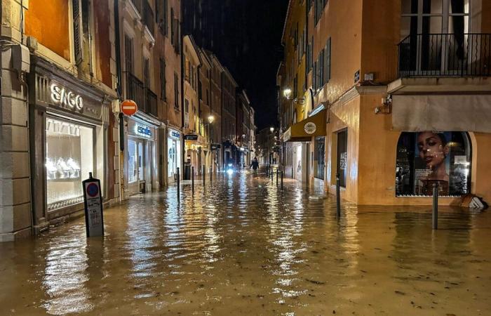 Aufgrund der heftigen Regenfälle im Var steht Saint-Tropez mit den Füßen im Wasser