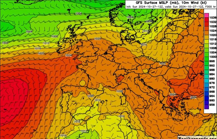 Tolle Rückkehr des Hochdruckgebiets und ruhiges Wetter, das anhalten wird