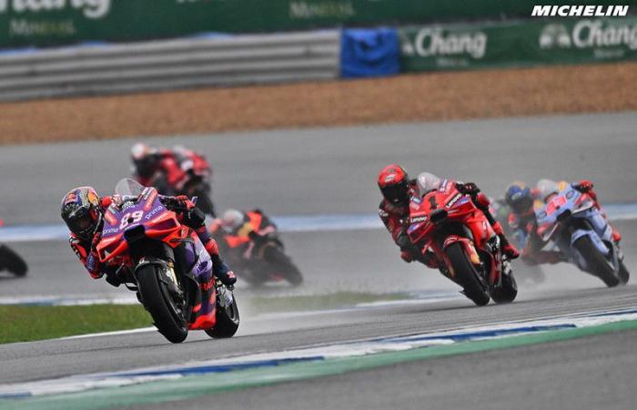 MotoGP Thailand J3, Nachbesprechung Francesco Bagnaia (Ducati/1): „Er war auf jeden Fall stärker als ich“ usw. (Gesamtheit)