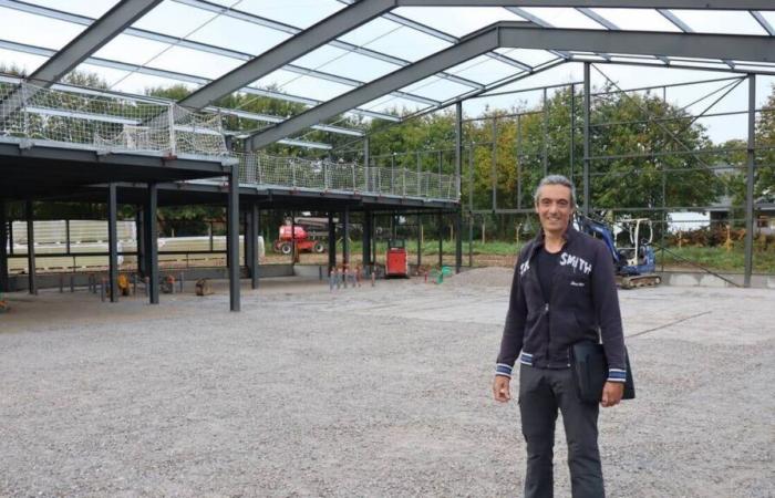 In Pontivy entsteht die zukünftige Wallness-Kletterhalle