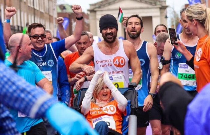 Colin Farrell beendet den Dublin-Marathon – für einen guten Zweck!