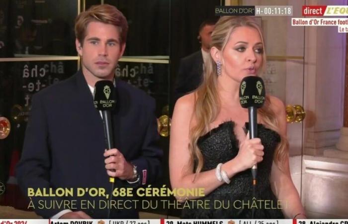 Das Ex-Paar Carine Galli und Giovanni Castaldi lieferten eine Show ab: eine intakte Alchemie bei der Ballon d’Or-Zeremonie