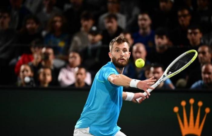 Corentin Moutet schied in der ersten Runde des Rolex Paris Masters gegen Ben Shelton aus