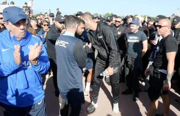 VIDEO. MHSC: „Wir sind gekommen, um über den Wunsch und das Trikot zu sprechen“, 300 Pailladin-Fans kamen, um die Spieler im Training zu sehen