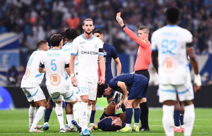 OM – PSG: Rote Karte, die Sanktion wurde verhängt!