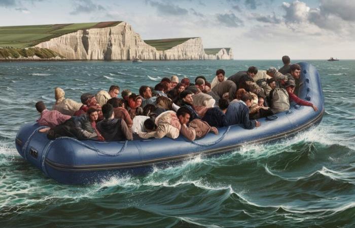 Migranten träumen von England vor dem Winter