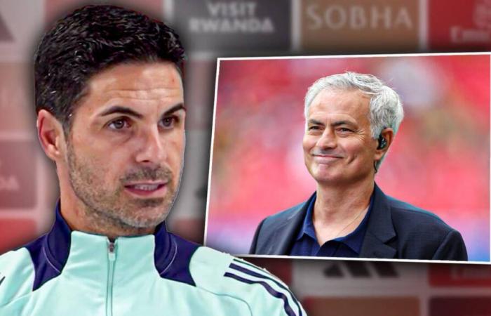 Mikel Arteta wird von Jamie Carragher beschuldigt, José Mourinho nachgeahmt zu haben, und antwortet