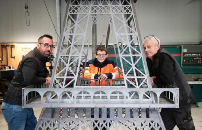 In der Marne bauen sie als Werbegag ihren eigenen Eiffelturm